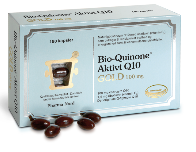 Bio Quinone Q10 Gold 100 Mg    180 Kapsler
