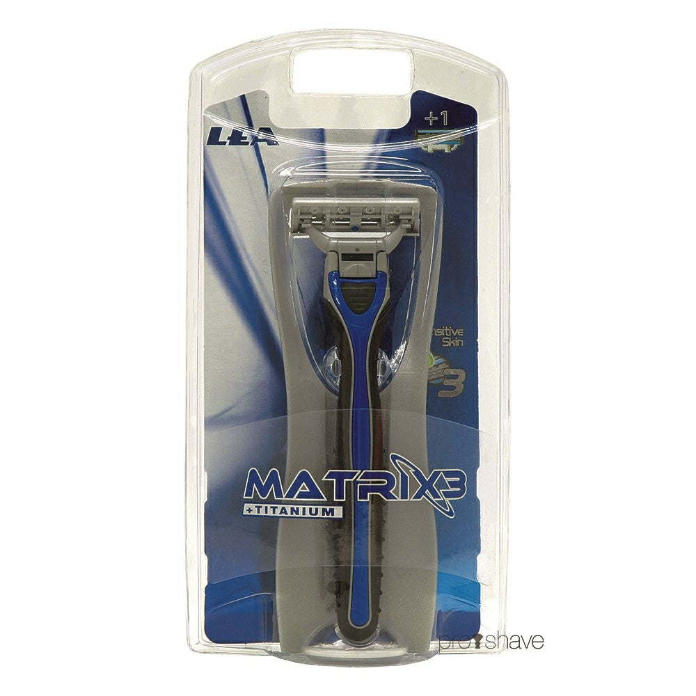 Lea Classic Matrix 3 Titanium  Skraber Og 1 Barberblad  3 Klinger