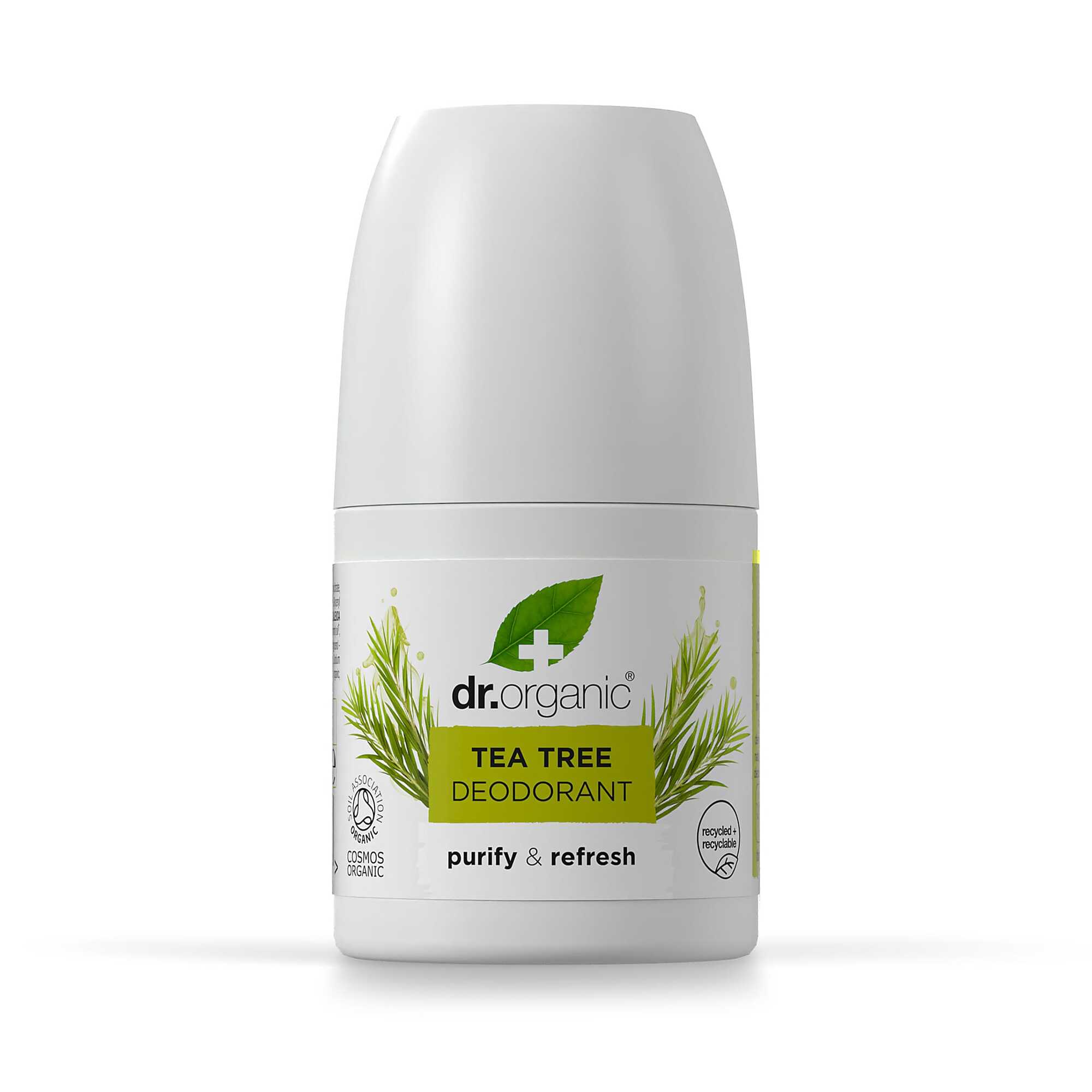 Dr  Organic Deo Roll On Tea Tree   50 Ml