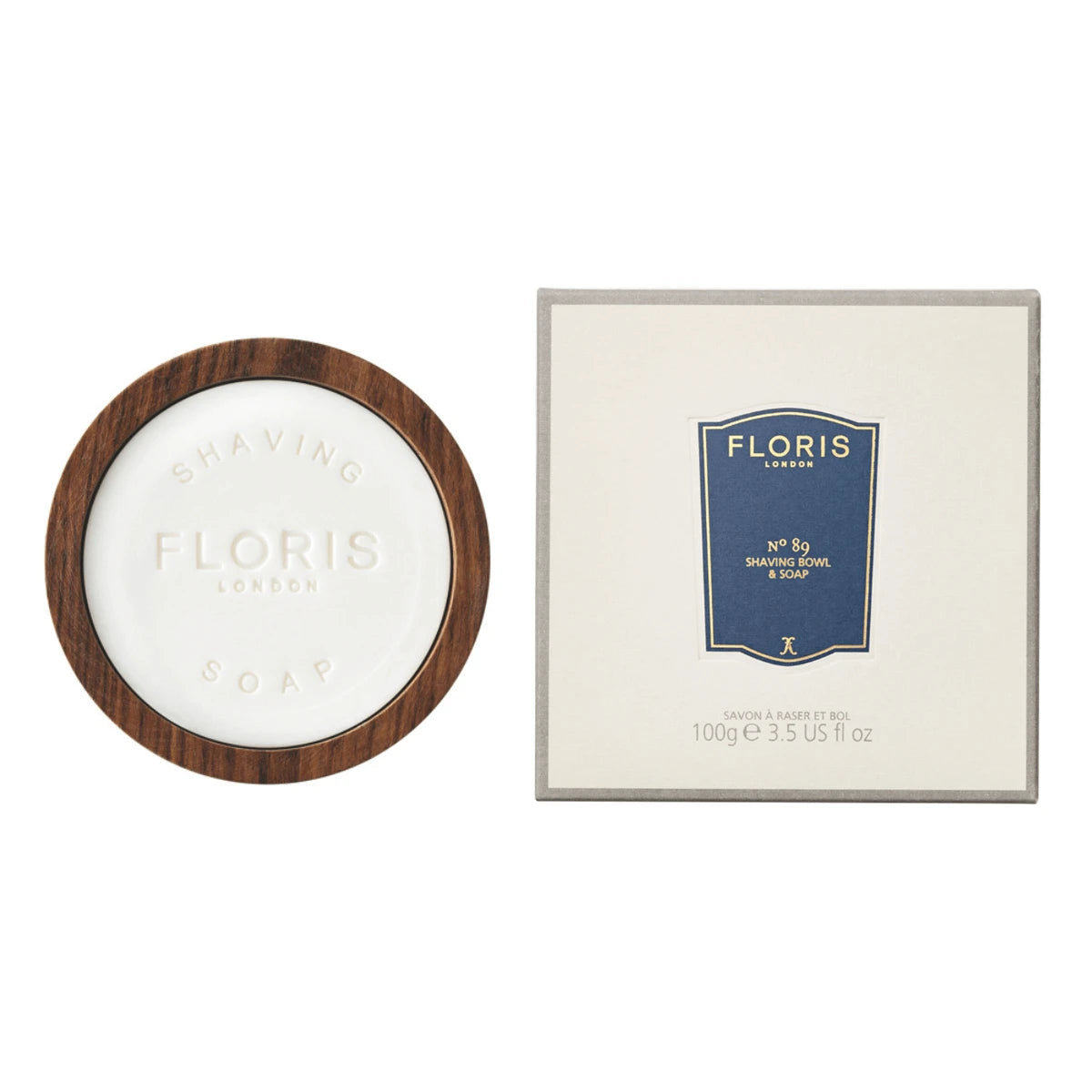 Floris London No 89  Barbersæbe I Træskål  100 Gr