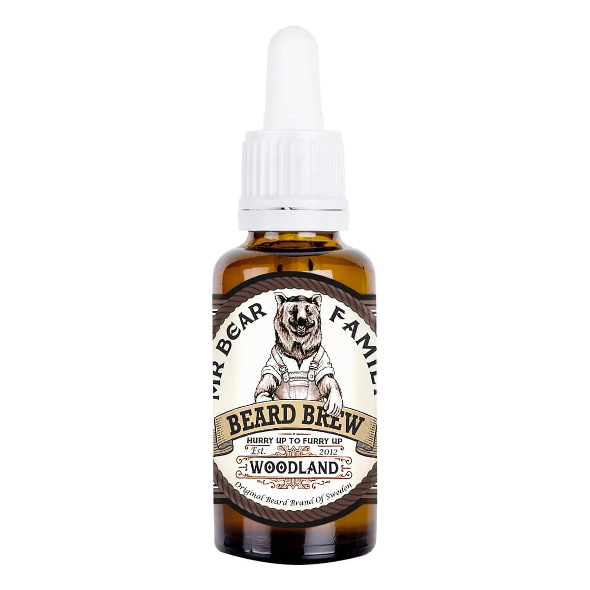 Mr  Bear Skægolie  Beard Brew Oil  Woodland  30 Ml
