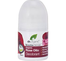 Dr. Organic Rose Otto Deodorant Roll On 50 Ml - Naturlig Friskhed