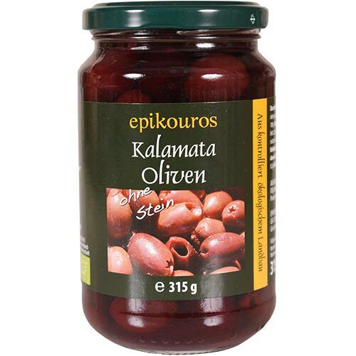 Oliven Kalamata U  Sten øko    315 Gram