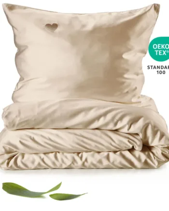 Bambus Sengetøj Sæt   1 Stk   Champagne   140x200
