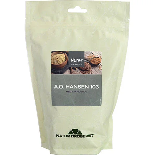 A  O  Hansen 103 M  Lakridsrod   400 Gram