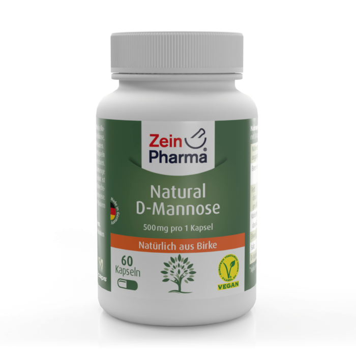 Zein Pharma D-Mannose 500 mg – 160 Veganske Kapsler