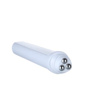 10 Ml Hvid Beholder med 3 Rullehoveder - Skønhedstilbud!