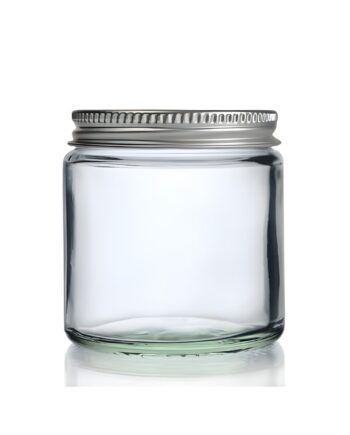 120 ml Klar Glas Krukke med Aluminium Låg til Cremer