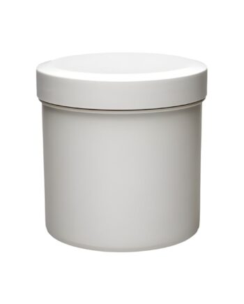 125 ml Hvid Plast Dåse til Cremer og Urter - Hurtig Levering!