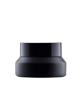 15 ml Sort Glas Bøtte med Låg til Skønhedsprodukter