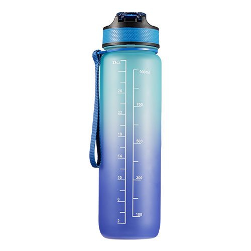 Motivationsflaske 1 Ltr Blå Mørke Blå Lilla