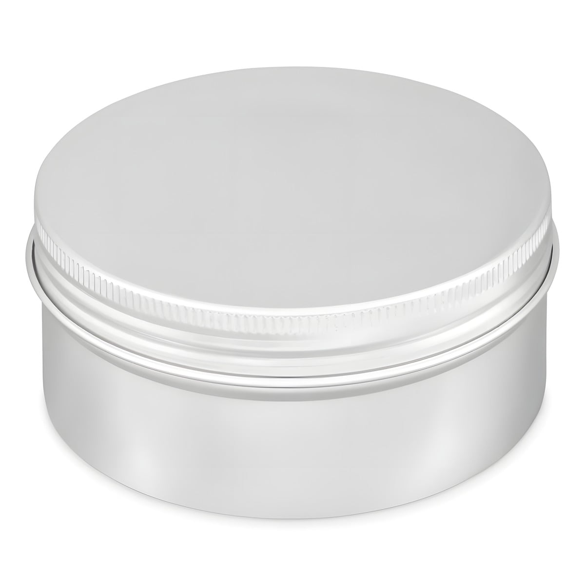 Aluminium Bøtte 350 Ml   Skumgummipude I Låg  Lakeret For Beskyttelse  Diameter 108 Mm  Højde 45 Mm   Hedenhus