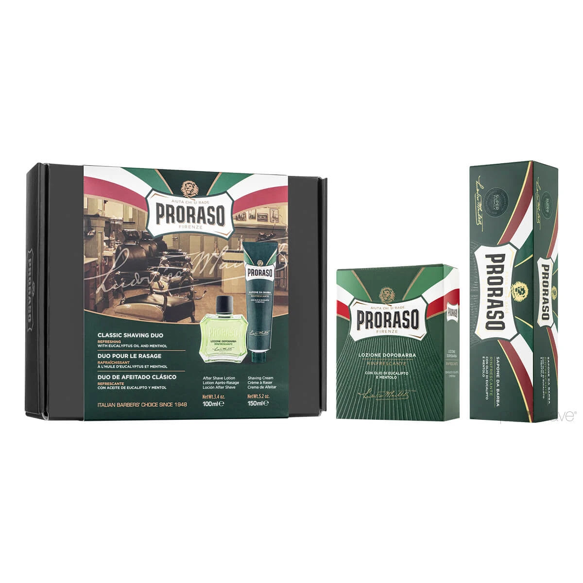 Proraso Gaveæske  Duo Pack  Barbercreme   Aftershave Splash  Refresh