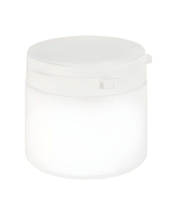 500 Ml Hvid Plastdåse med Originalitetsring - Kvalitet!