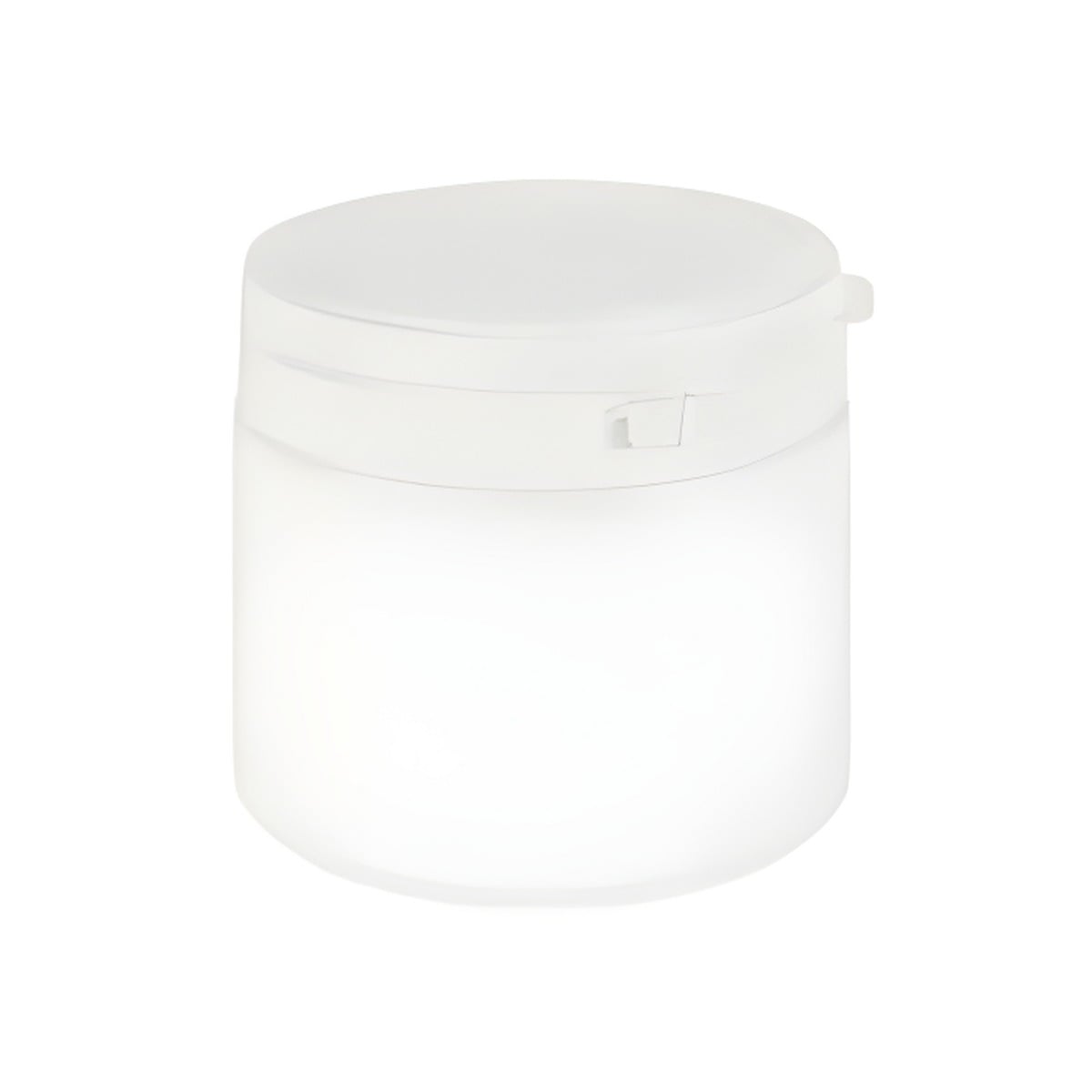 500 Ml Hvid Plastdåse med Originalitetsring - Kvalitet!