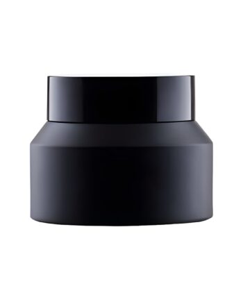 50 ml Sort Glasbøtte til Creme - Hurtig Levering!