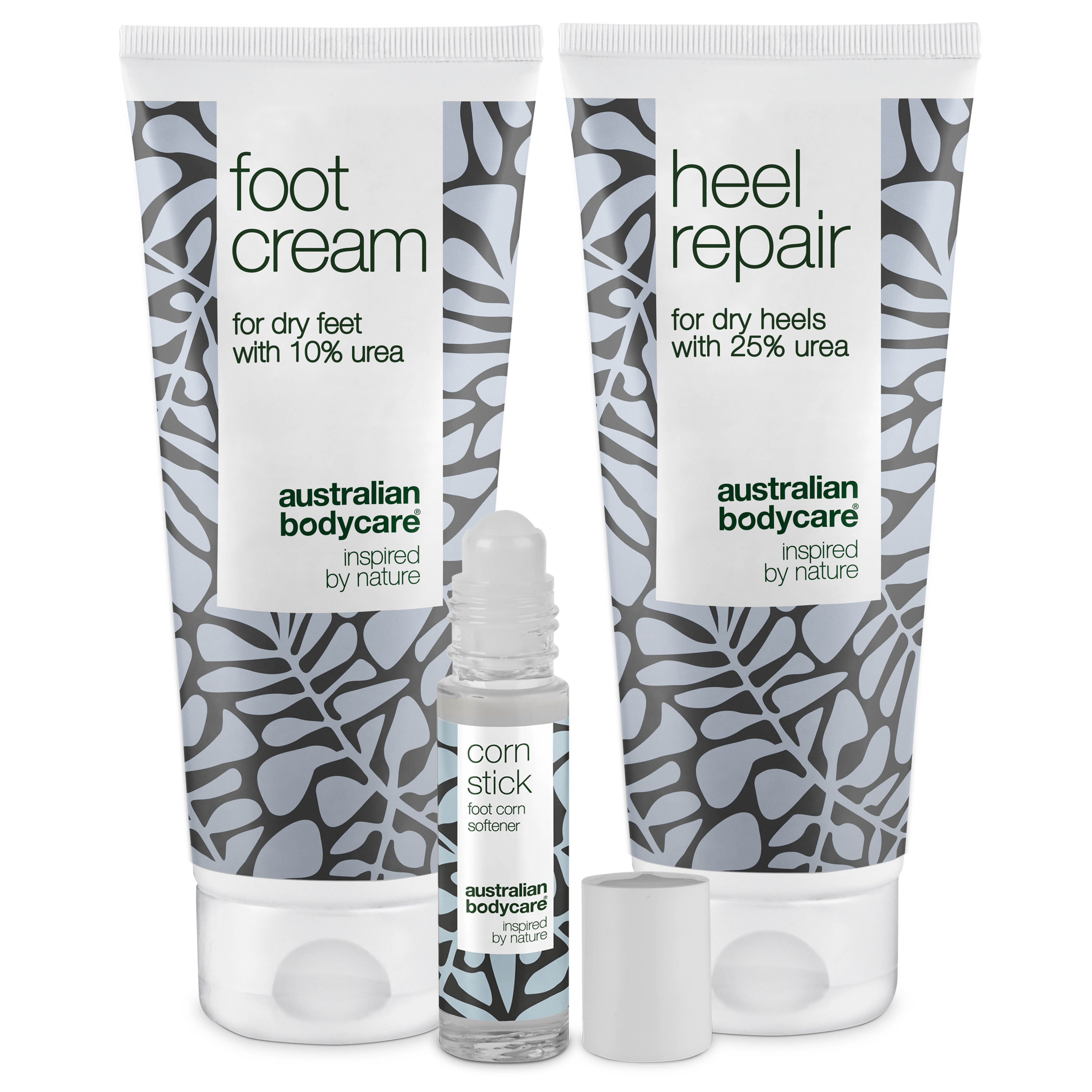 3 Pak Fodpleje: Hælcreme, Ligtorneolie & Fodcreme