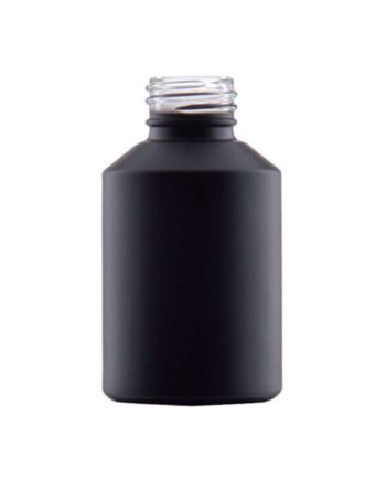 60 Ml Sort Glasflaske - Perfekt til Skønhedsprodukter!