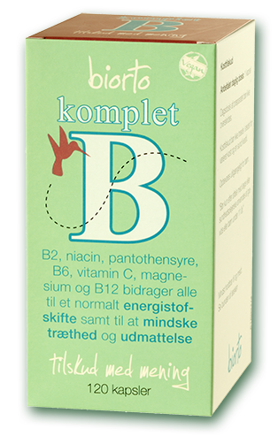 Biorto Komplet B Energy 180 Kapsler – Få Mere Energi!