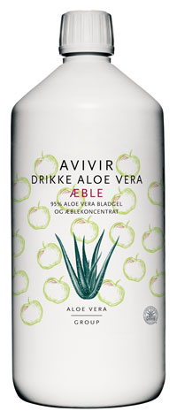Avivir Aloe Vera Drik med Æble - Sundhed & Velvære 1 L