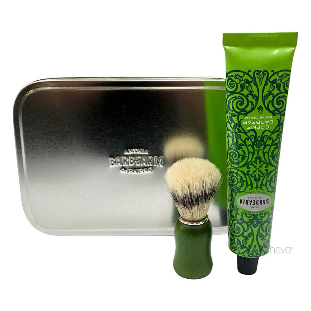 Antiga Barbearia De Bairro Gavesæt Med Barbercreme Og Barberkost  Pr? Ncipe Real