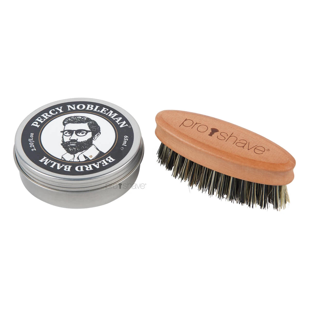 Proshave Skægsæt Med Skægbørste  Fibre  Og Percy Nobleman Beard Balm