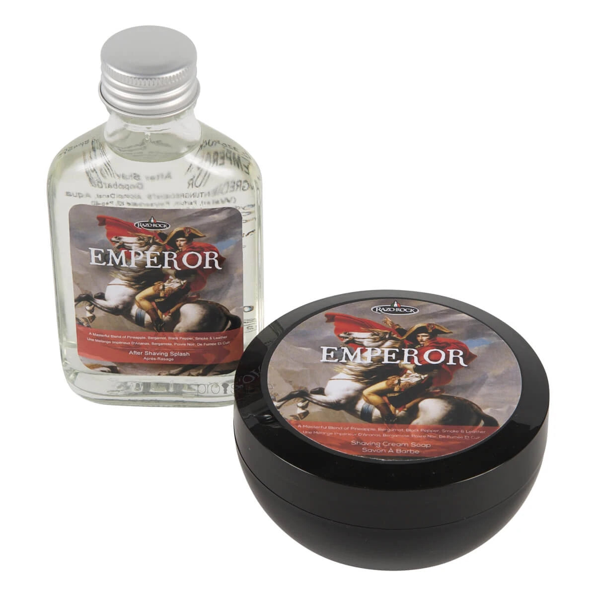 Razorock Emperor Sæt Barbersæbe Og Aftershave