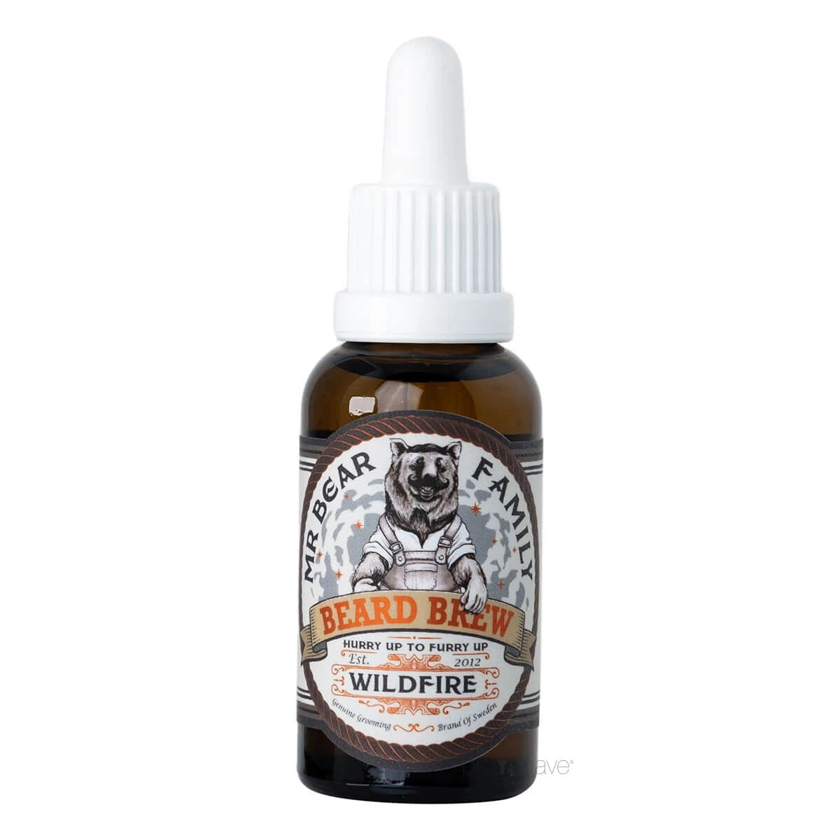 Mr  Bear Skægolie  Beard Brew Oil  Wildfire  30 Ml