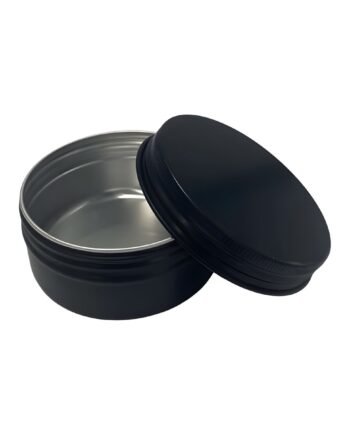 10 Ml Sort Aluminium Bøtte til Læbepomade - Hurtig Levering!