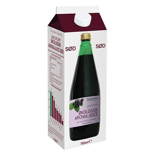Aronia Juice Med Rørsukker   750 Ml