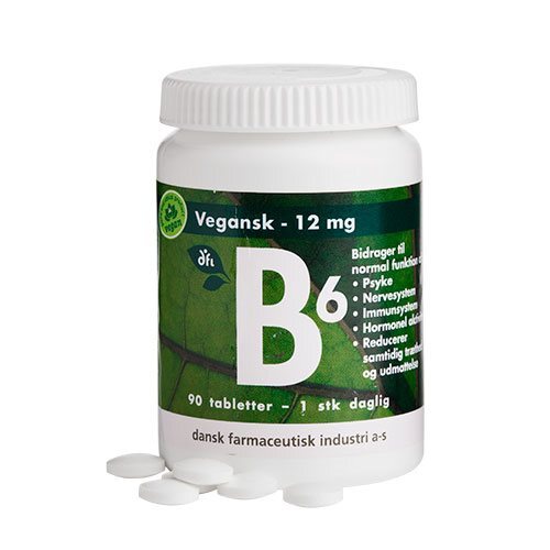 B6 12 Mg Vegansk   90 Tabletter