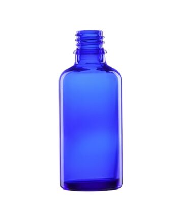 50 Ml  Blå Glasflaske   Din18