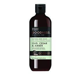 Baylis & Harding Goodness Badesæbe Oud, Ceder & Amber 500ml