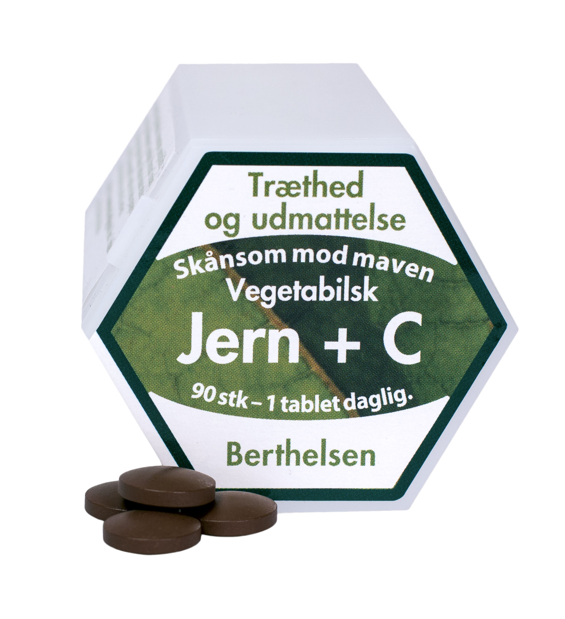 Berthelsen Jern C 90 Tab – Vegetabilsk jernkosttilskud