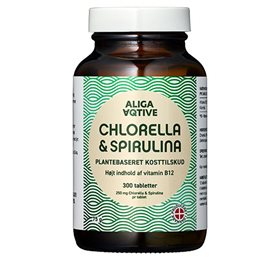 Aliga Aqtive Chlorella & Spirulina 300 Tab - Sundhedstilskud