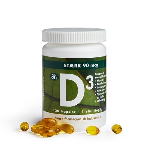 D3 Vitamin 90 Mcg    120 Kapsler