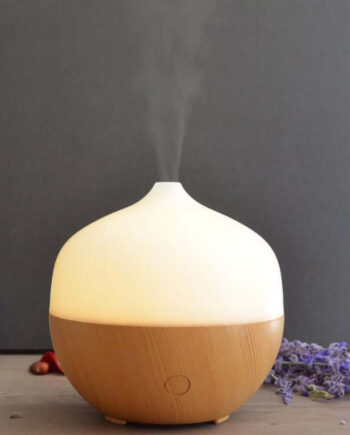 Aroma Diffuser Med Træ Look 120 Ml Ultralyd Til æteriske Olier  Automatisk Sluk  Blød Belysning   Hedenhus Boopi