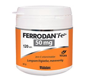 Vitabalans Ferrodan Fe2 50 mg - Jern & C-vitamin Tabletter
