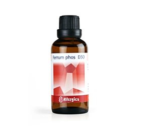 Allergica Ferrum Phos D30 Cellesalt 50ml - Sundhedstilbud!