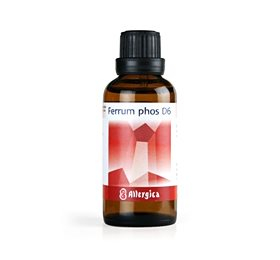 Allergica Ferrum Phos D6 Cellesalt 50ml - Naturlig Sundhedsløsning
