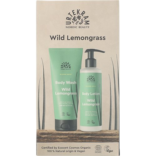 Urtekram Gaveæske med Wild Lemongrass Lotion & Body Wash
