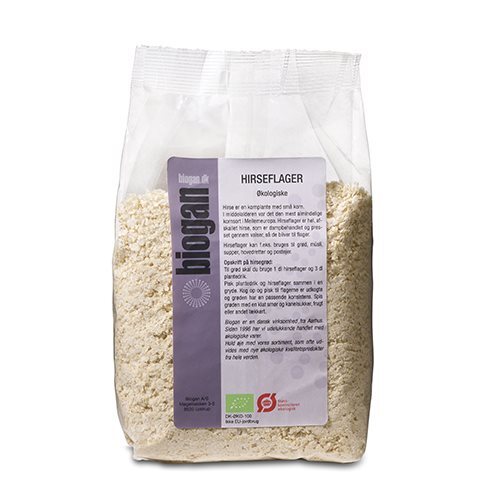 Hirseflager økologisk   500 Gram