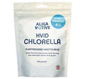 Aliga Aqtive Hvid Chlorella Pulver 200 G - Sundhedstilbud!