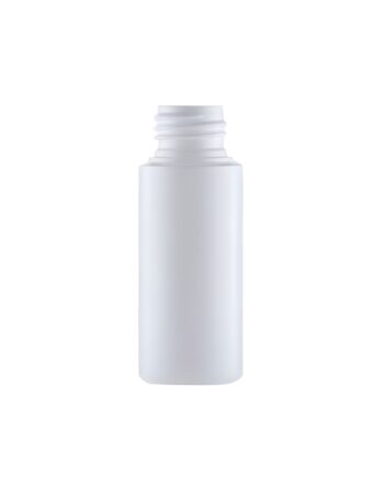 50 Ml Mat Hvid Plastflaske i ECO-HDPE - Økologisk Kvalitet