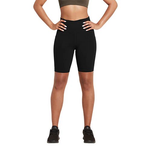 8 Quot  High Waist Shorts Black Str  Xs Motivate   1 Stk