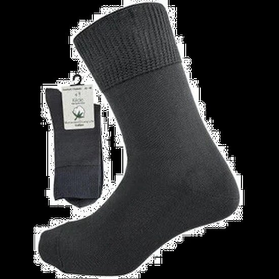 Cotton   Diabetic   Comfort Sock  Grå  Str  35 38