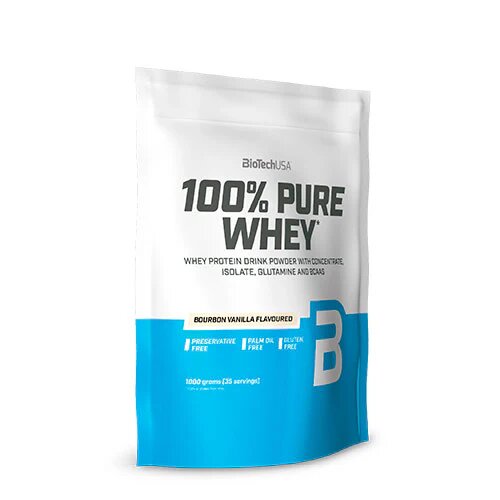 100  Pure Whey Protein Pulver Vanilla   454 Gram