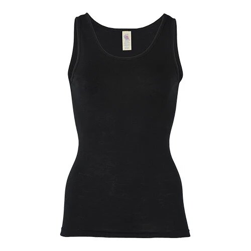 Top  Uld Silke  Black  Str  34 36