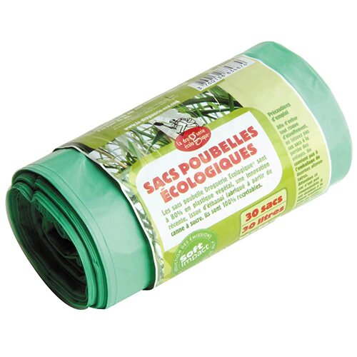Grønne Affaldsposer Af Bioplastik 30l   1 Pk