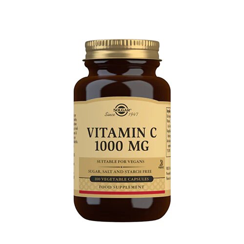 Vitamin C 1000 Mg Solgar   100 Kapsler